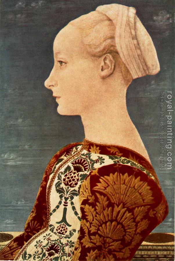 Antonio Del Pollaiolo : Portrait of a Young Woman